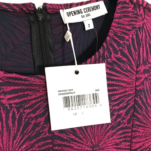 Opening Ceremony Pink Jacquard Top. - Picture 9 of 9